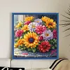 Chrysanthemum-11CT Stamped Cross Stitch 45*45cm/17.72*17.72in