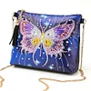 Diy Butterfly Special Shaped Diamond Painting Leather Chain Messenger Sacs