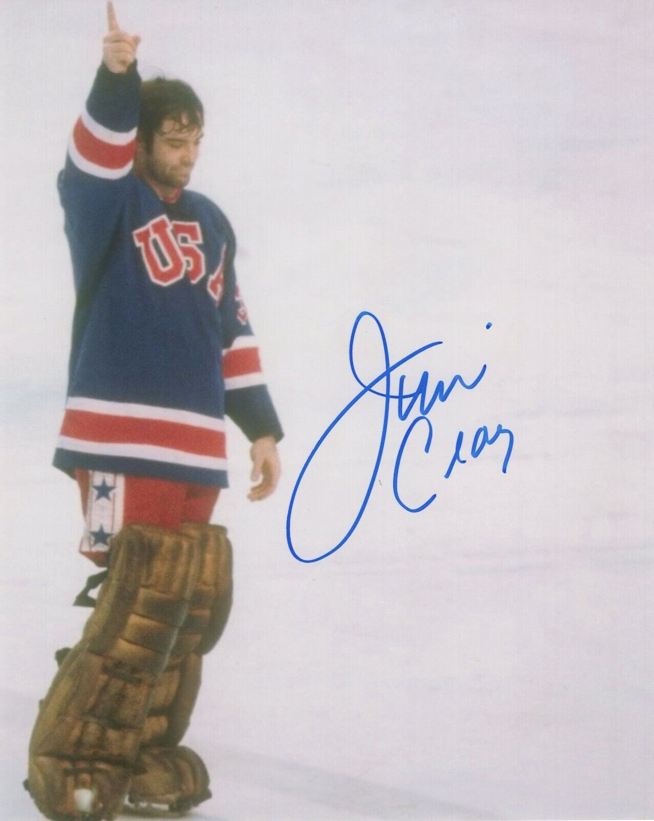 JIM CRAIG SIGNED AUTOGRAPH TEAM USA 1980 OLYMPICS MIRACLE ON ICE 8X10 Photo Poster painting