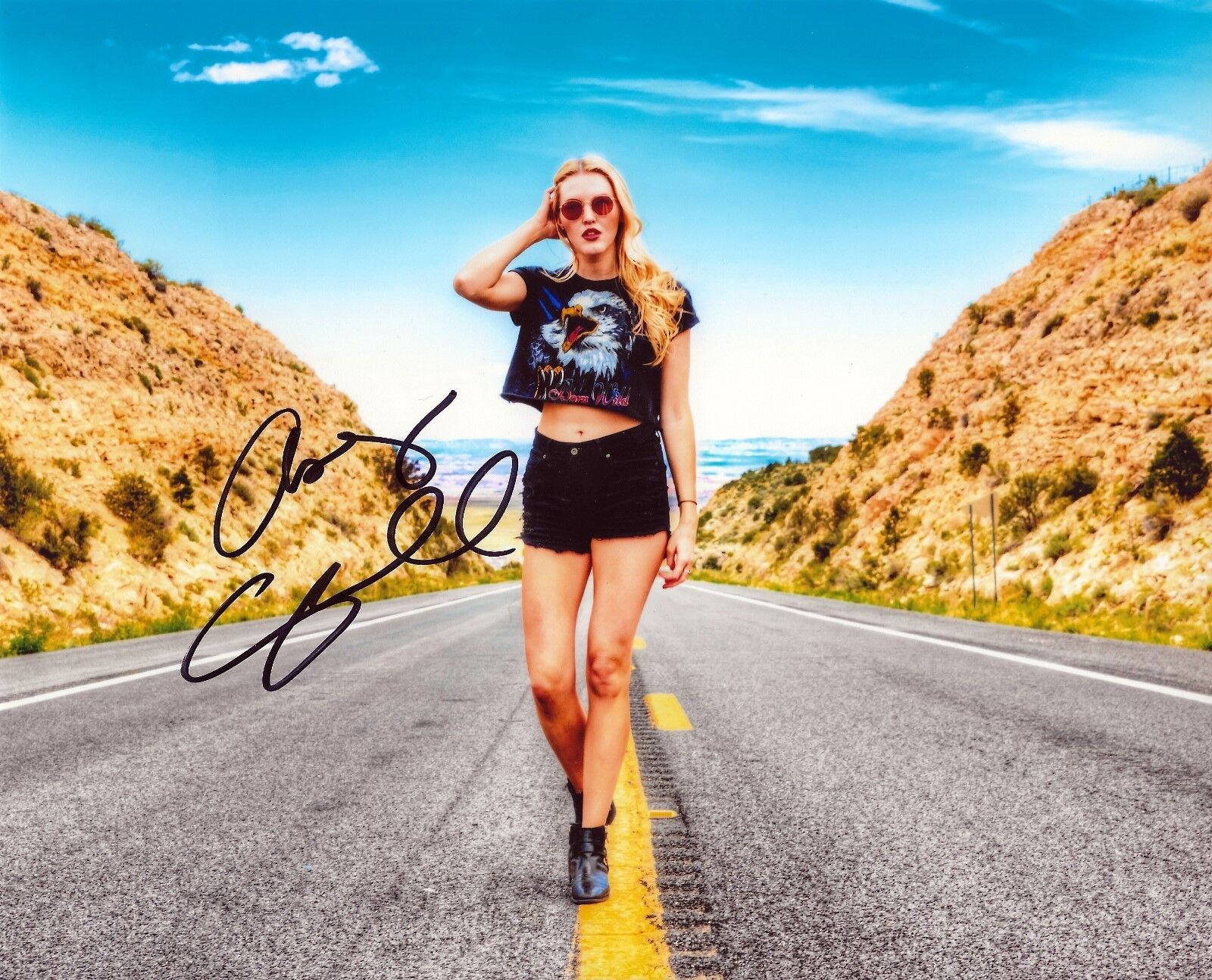 Ashley Campbell REAL hand SIGNED 8x10 Photo Poster painting #1 COA Autographed Glen Campbell