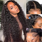 7X7 HD Deep Wave Lace Closure Wigs 200% Density Human hair Wigs With Baby Hair