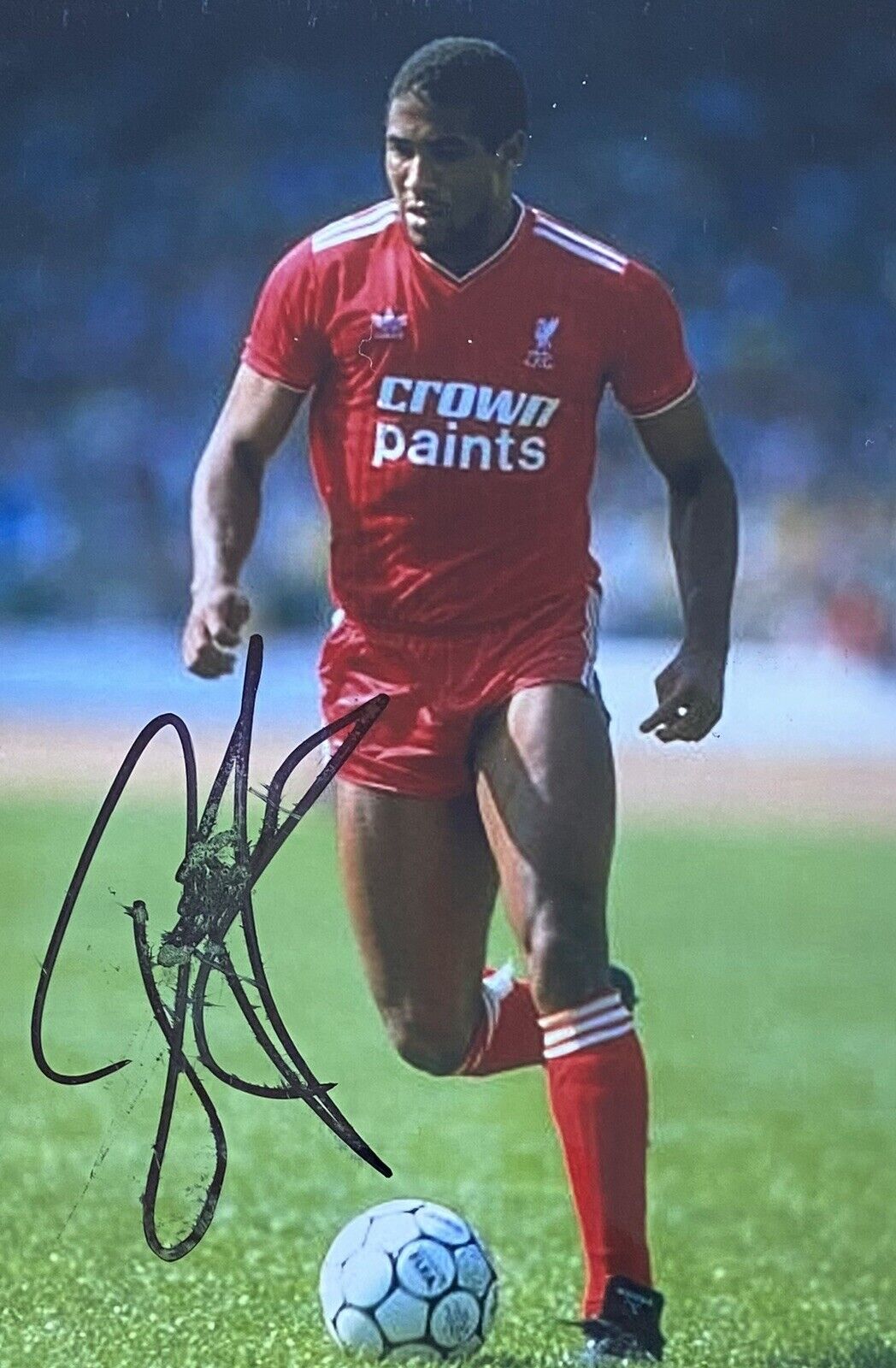 John Barnes Genuine Hand Signed Liverpool 6X4 Photo Poster painting