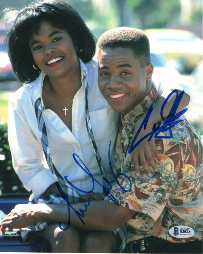 NIA LONG & CUBA GOODING JR CAST SIGNED AUTOGRAPH 8X10 Photo Poster painting - BOYZ N THE HOOD