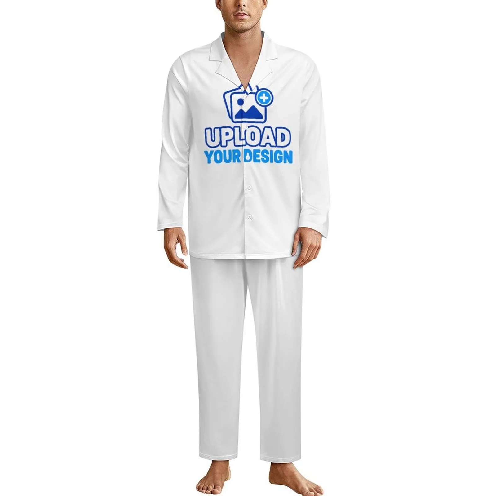 Unisex Long Sleeve Pajama Set custom product view 9