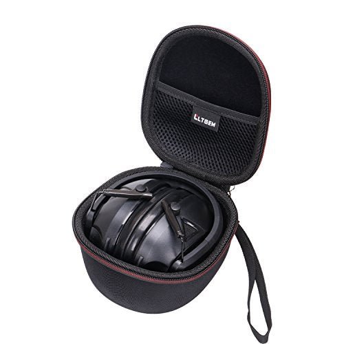 LTGEM EVA Hard Case for Walker's Game Razor Slim Electronic EarMuff - Travel Carrying Storage Bag (Black)