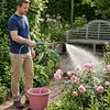31 Inch Battery Powered Sprayer Wand Rechargeable Electric Sprayer Telescopic Wand with Hose 3 Mist Nozzles for Lawn and Garden