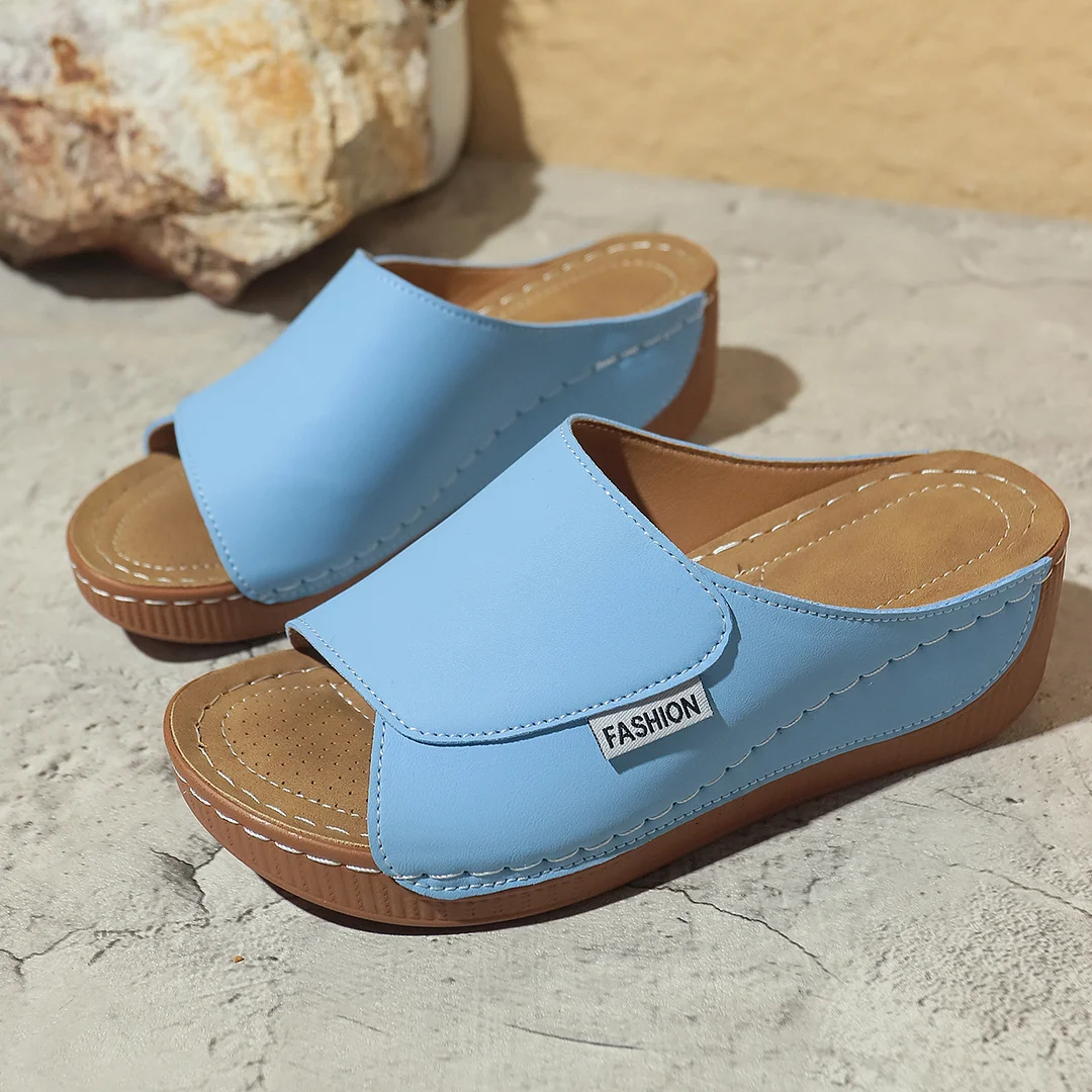 Yyvonne Wear Women's Shoes Comfortable Slope And Slippers Simple Size 2025 New Cool Drag Woman