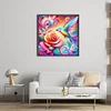 Colorful Rose Hummingbird-11CT Stamped Cross Stitch 40*40cm/15.75*15.75in