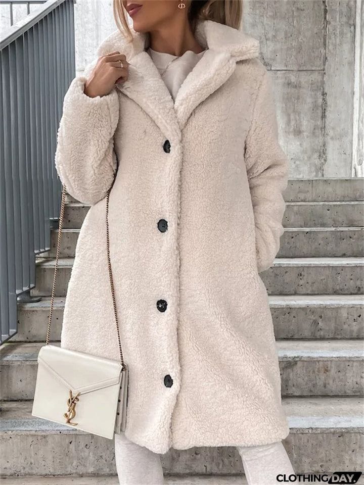 Plush Warm Thickening Winter Oversized Coats For Ladies