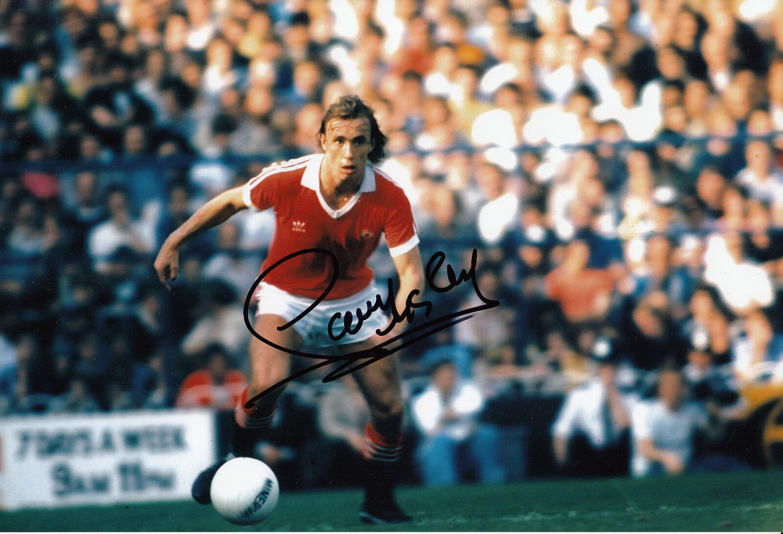 Sammy Mcilroy Manchester United Hand Signed 12x8 Photo Poster painting.