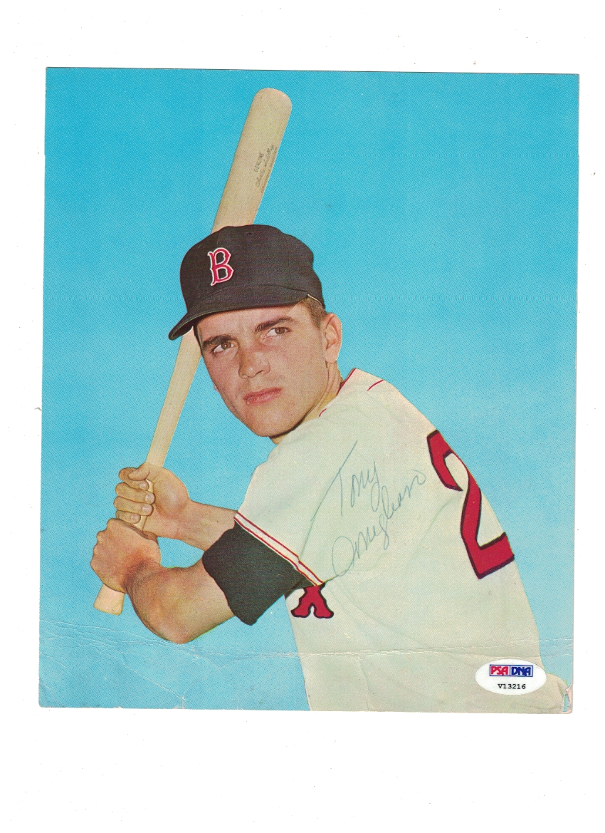 Tony Conigliaro Boston Red Sox Signed Photo Poster painting 7 1/2 x 9 Certified PSA/DNA