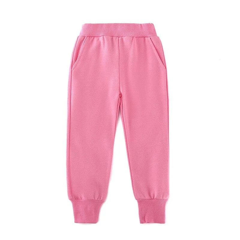 2-8T Toddler Kid Baby Boy Girl Clothes Spring Autumn Sport Pants Casual Fitness Workout Sweatpants Candy Color Trousers
