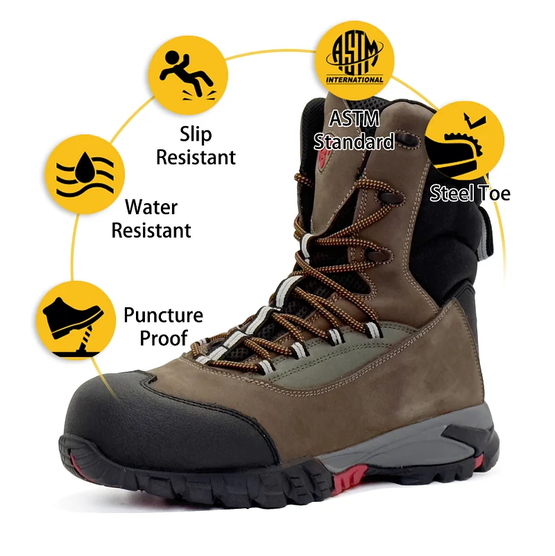 Ironworker steel toe boots fashion