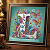 Butterfly Flower L 5D Partial Drill DIY Diamond Painting Kit 30*30cm