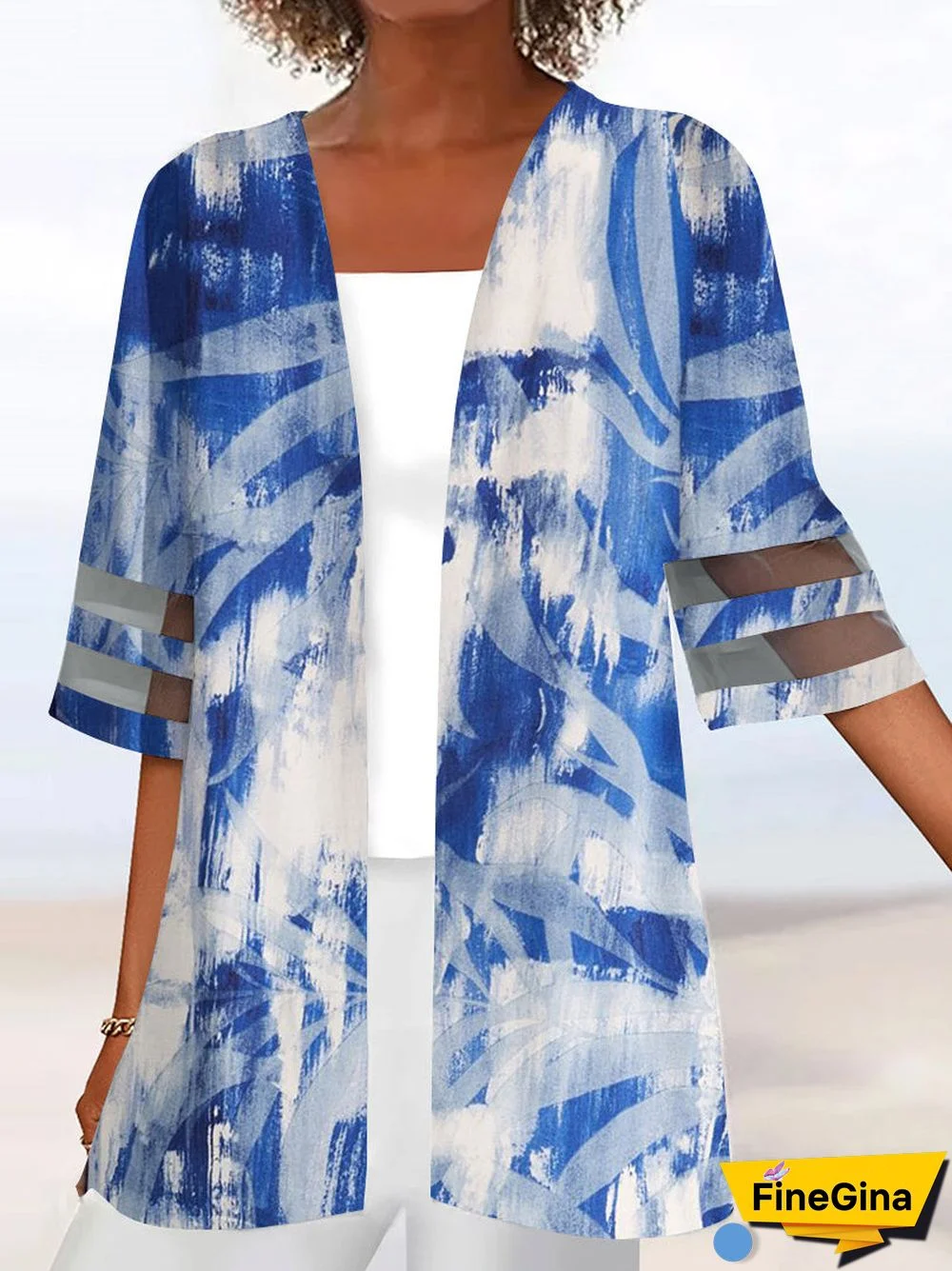 Women Half Sleeve Scoop Neck Graphic Printed Two-Pieced Tops