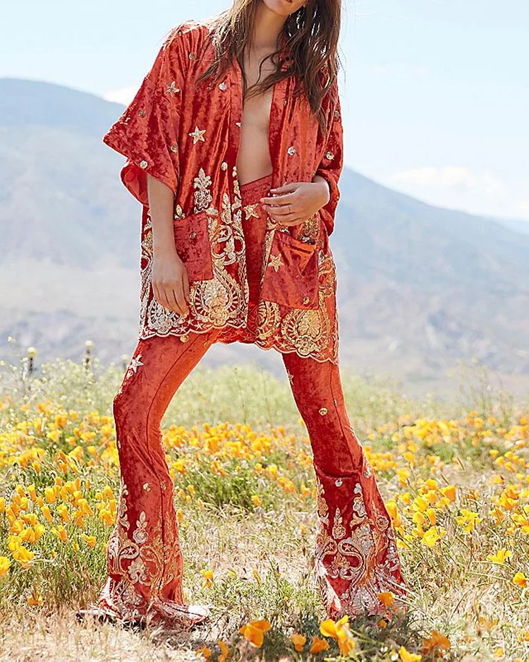 Velvet Star Kimono