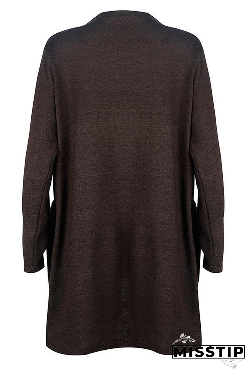 Pocket Knitting Long Coat