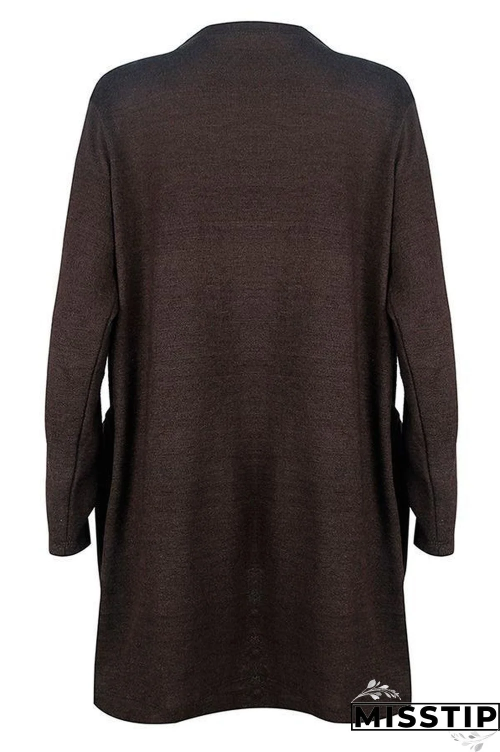 Pocket Knitting Long Coat