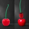 Long Handle Soft Bristle Household ToiletBrush Cherry Toilet Brush Daily Necessities Creative Plastic Cleaning Brush Toilet Brush Set