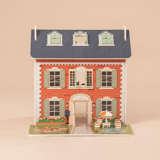 ROBUD Doll House 3 in 1 Wooden Dollhouse Dreamhouse for Kids Toddler WDH07	 | Robotime Online