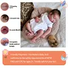 [Heartbeat Doll]17'' Handmade Real Lifelike Heida Sleeping Reborn Baby Doll Girl with Hand-rooted Black Hair - RBBI-Myrebornbabydoll&reg; Myrebornbabydoll&reg;