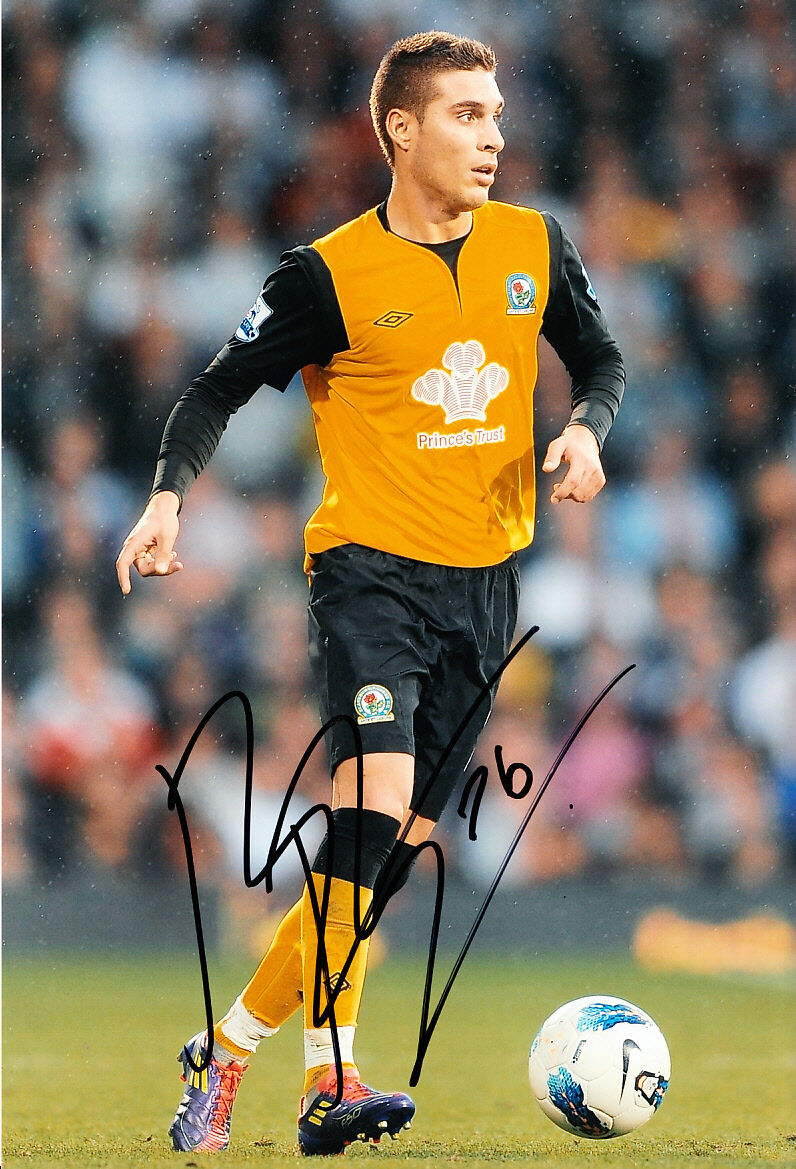 Blackburn Rovers F.C Ruben Rochina Hand Signed 11/12 Photo Poster painting 12x8 2.