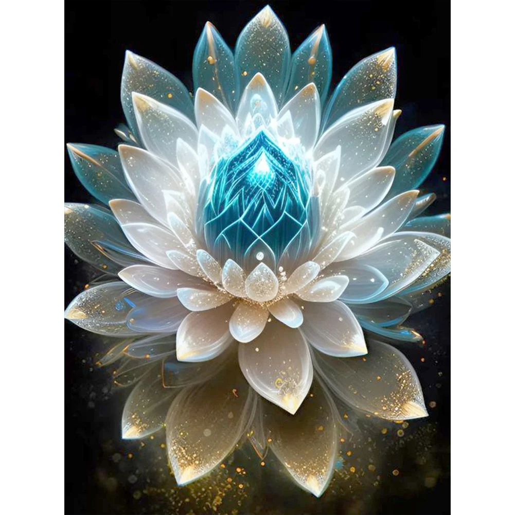 Full Round Diamond Painting - Sacred Lotus(Canvas|30*40cm)