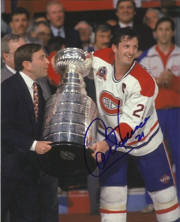 Montreal Canadiens Guy Carbonneau Signed Autographed 8x10 Photo Poster painting COA