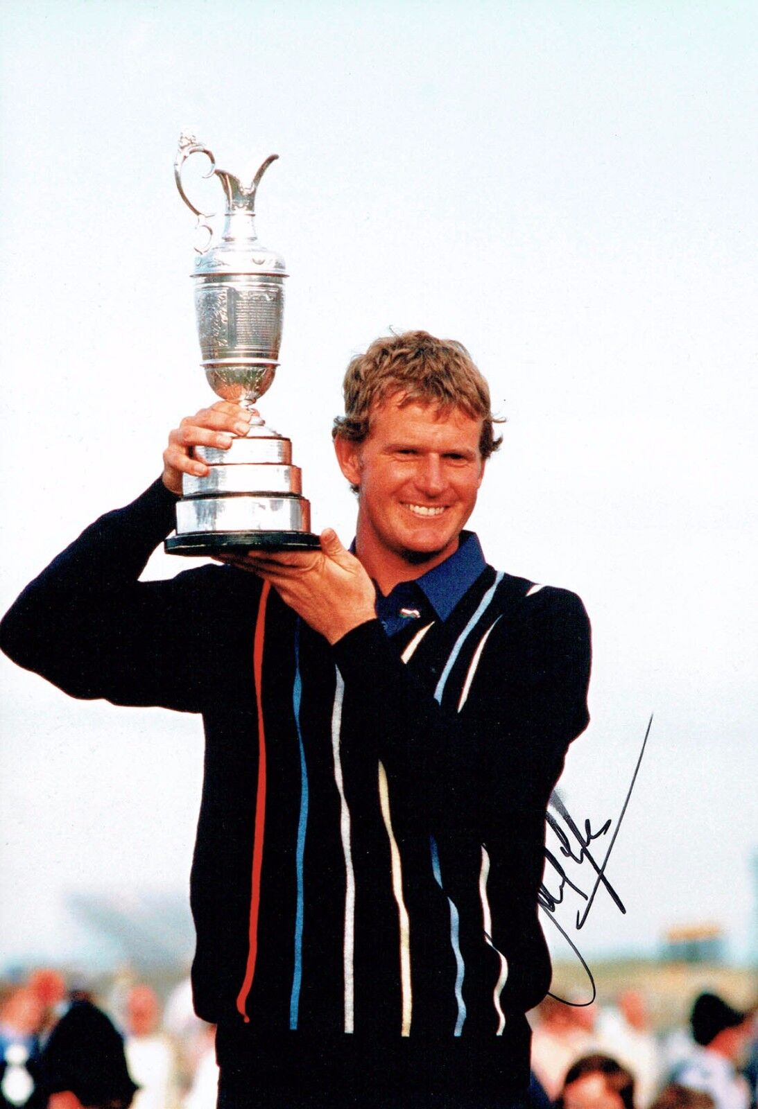 Sandy LYLE SIGNED AUTOGRAPH 12x8 Photo Poster painting AFTAL COA Golf Open WINNER