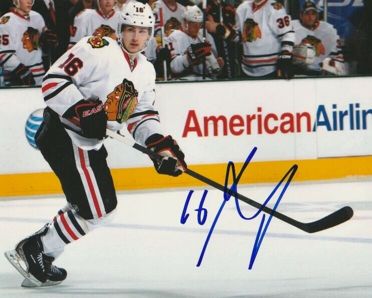 MARCUS KRUGER SIGNED CHICAGO BLACKHAWKS 8x10 Photo Poster painting #2 Autograph EXACT PROOF!