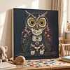 Framed Owl - DIY Button Art Painting Kit for Creativity DIY Pearl Dot Crafts for Gift Home Wall Decor 30*30CM