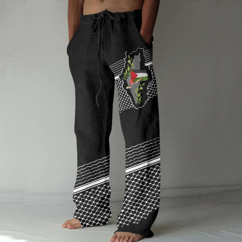 Men's Hope Peace Forever Linen Blend Pants wearshes