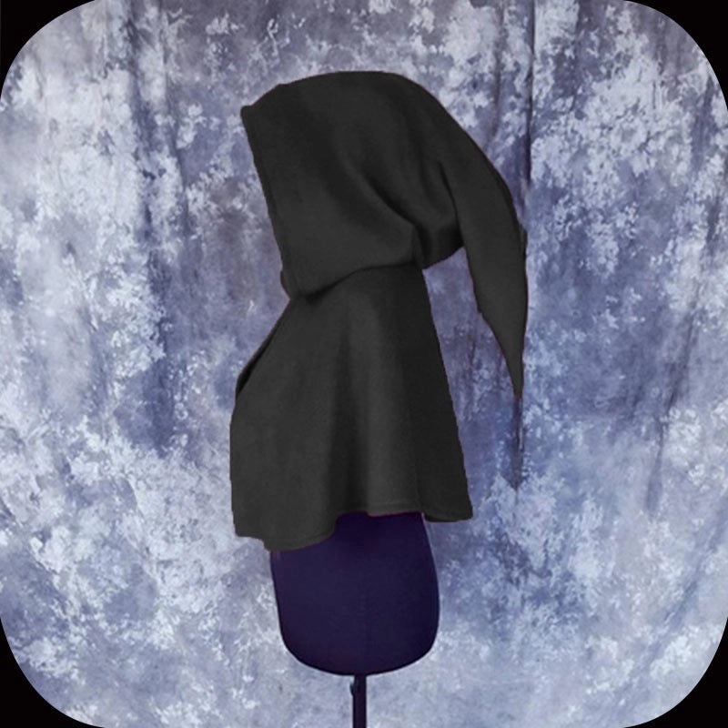 Medieval Halloween Women’s Headgear Cape Coat Cosplay Witch Hooded Cape Vampire Costume