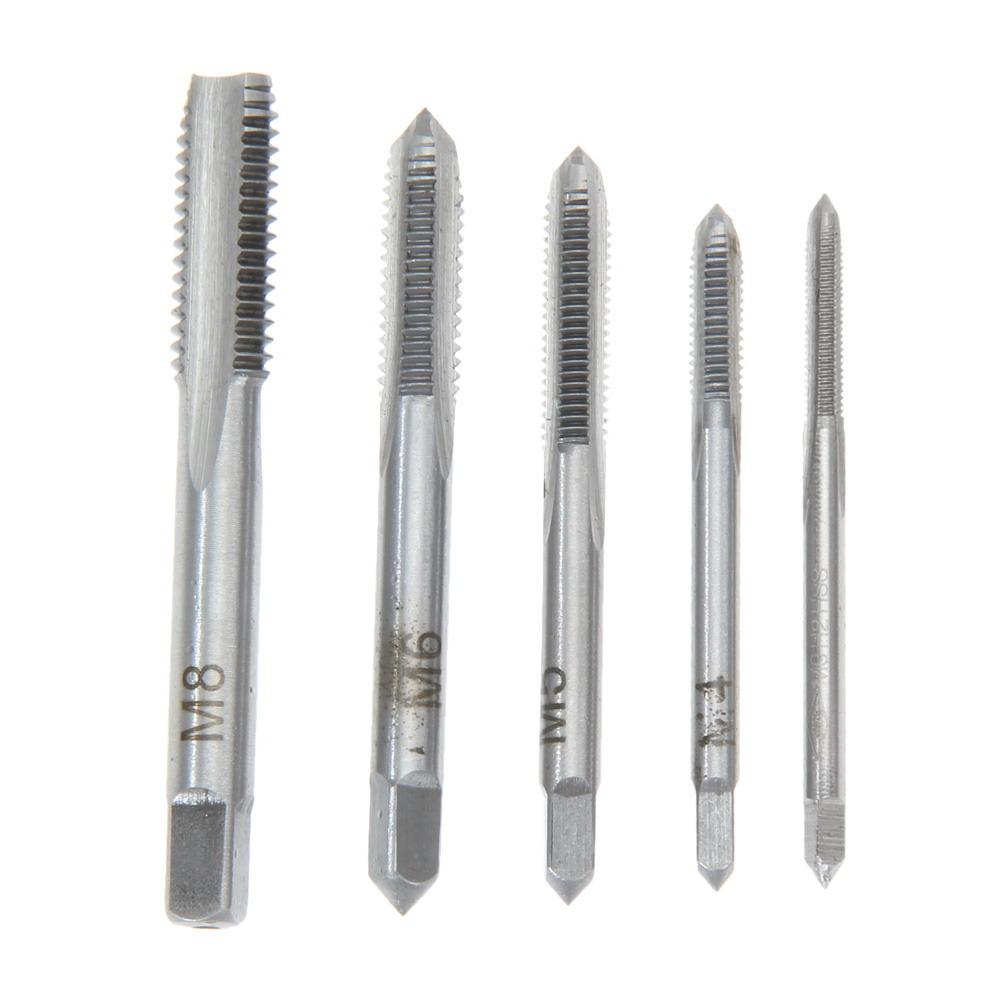 

5Pcs/Set Hss M3 M4 M5 M6 M8 Machine Spiral Point Straight Fluted Screw, 501 Original