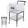 [US Local Warehouse] Foldable Tennis Cart Holds 350 Balls Sports Ball Hopper for Teaching & Court Use