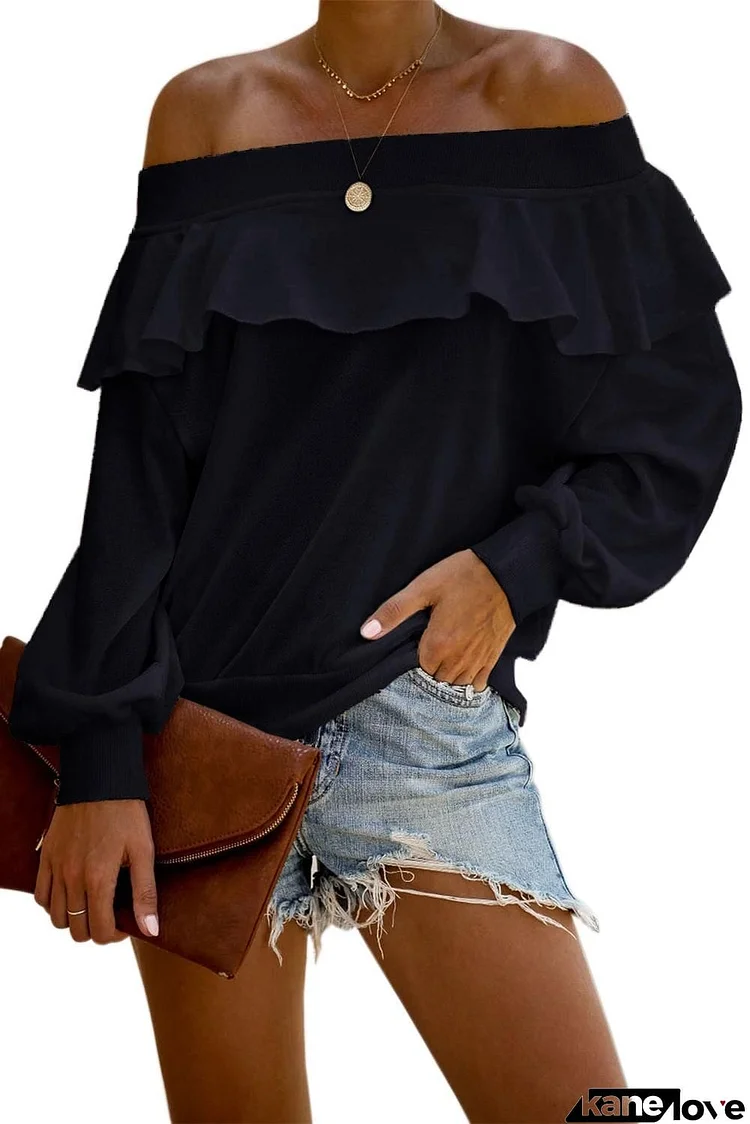 Off The Shoulder Ruffle Blouse