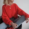 Autumn Women's Top Pullover Sweater Knitted Shirt