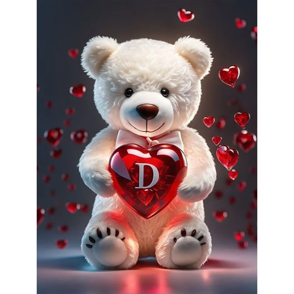 Diamond Painting - Full Square Drill - Bear Love D(Canvas|35*45cm)