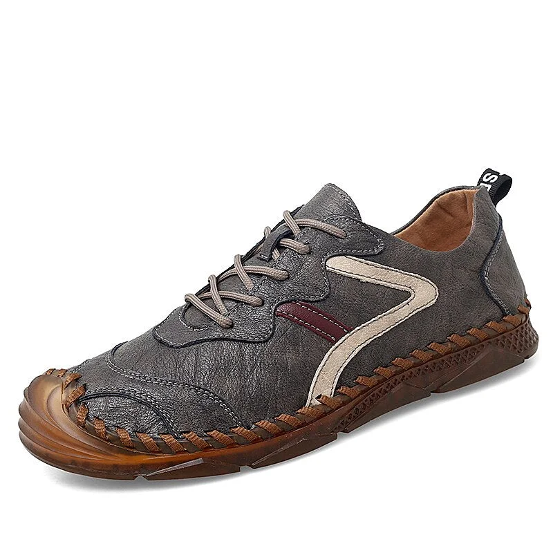 Autumn Men's Casual Shoes High Quality Leather Men's Moccasins Italian Style Shoes Men Outdoor Comfortable Men's Flat Shoes