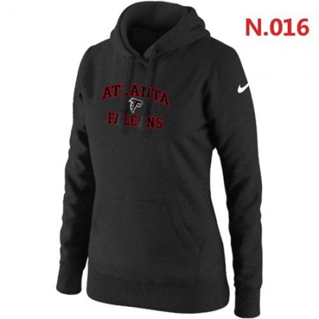 Women's  Atlanta Falcons Heart & Soul Pullover Hoodie Black
