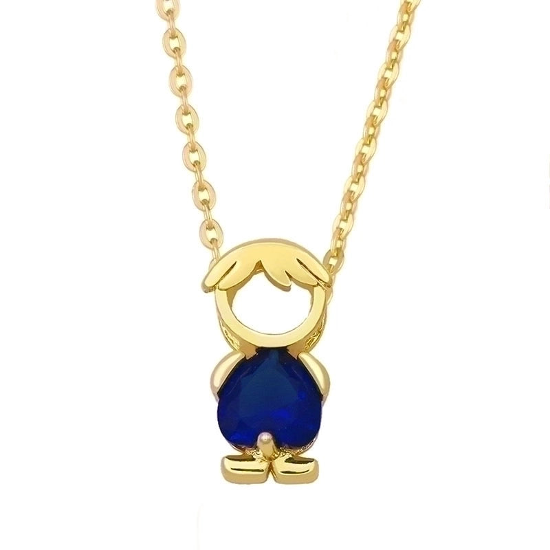 Copper Plating Cartoon Character Necklace2
