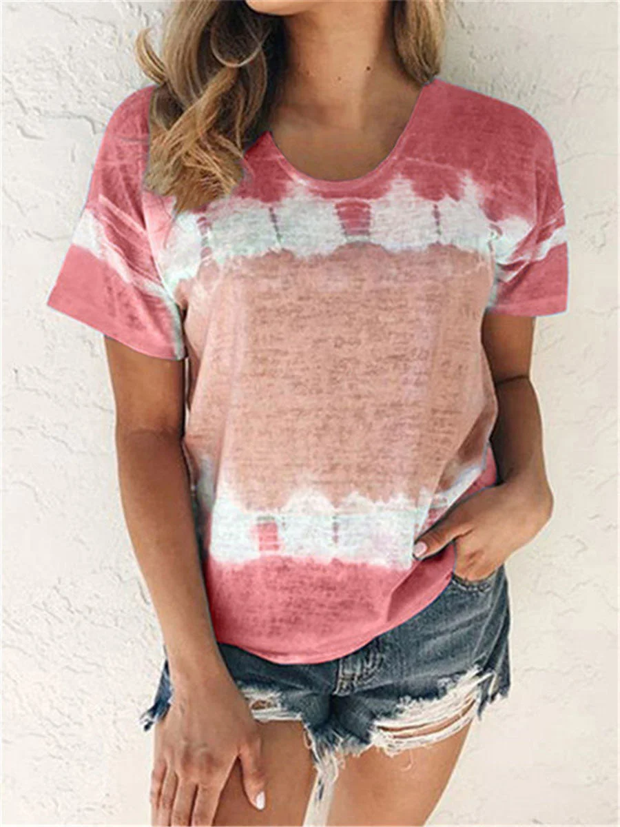Casual Style  Printed  T-shirt