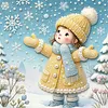 DIY Pearl Painting - Handmade Self - Adhesive Pearls - Cute Girl