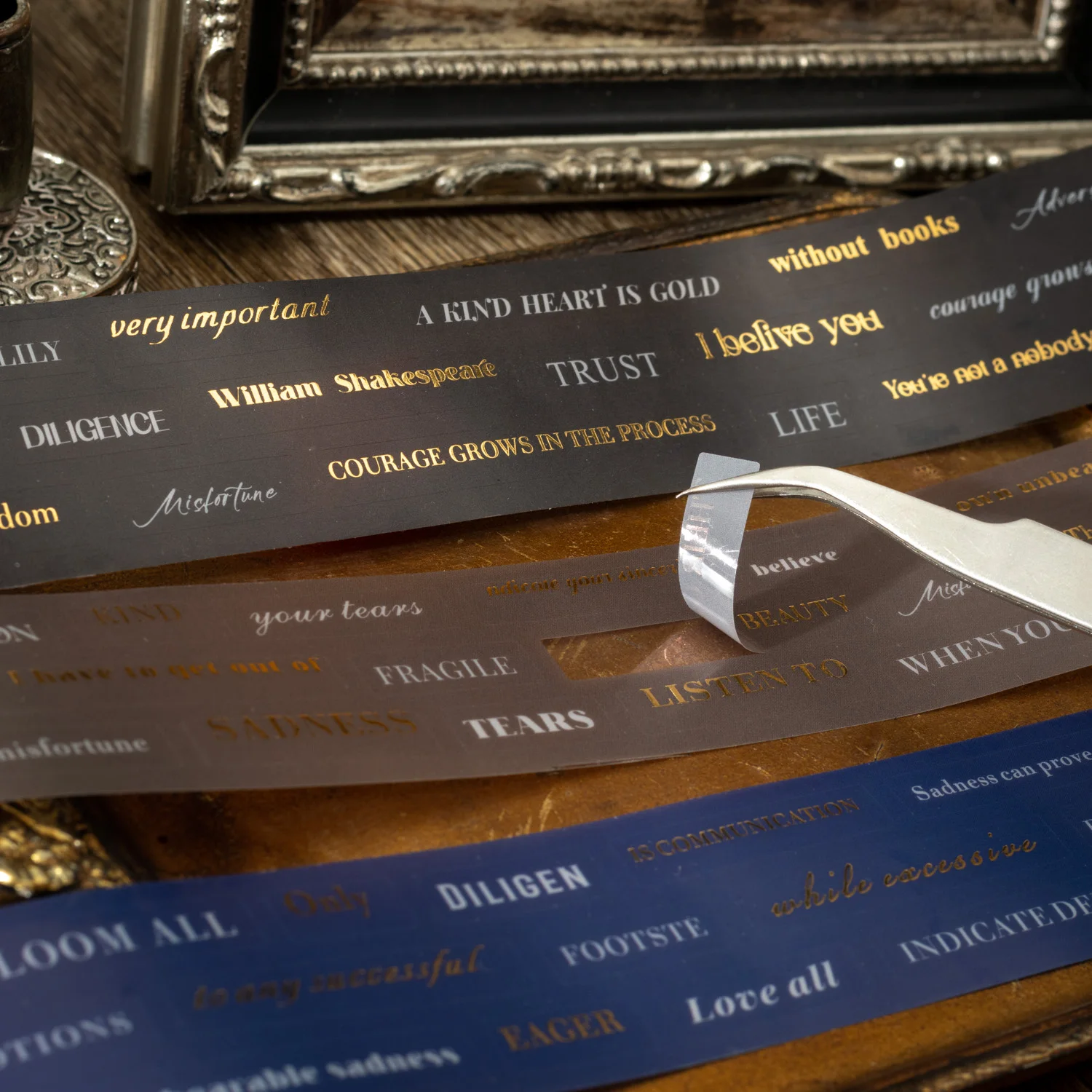 테이프 - 35mm*200cm 셰익스피어의 황금률 시리즈 빈티지 영어 시 조경