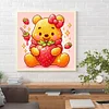 Diamond Painting -5D Full Round Drill Bear Strawberry