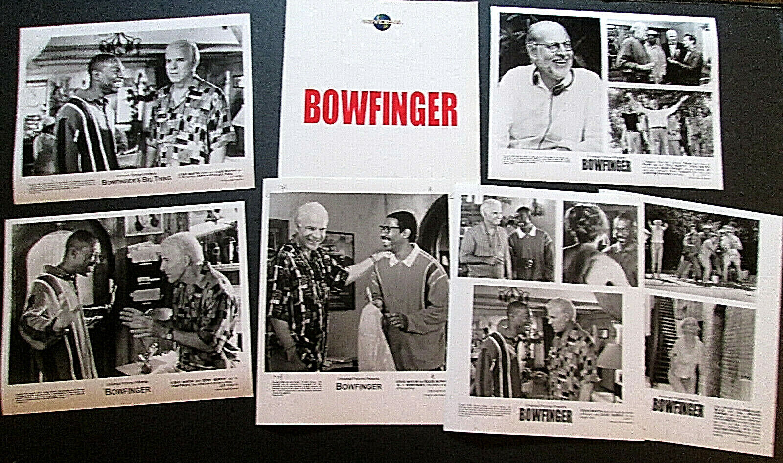 EDDIE MURPHY,STEVE MARTIN (BOWFINGER) ORIGINAL 1999 MOVIE Photo Poster painting SET