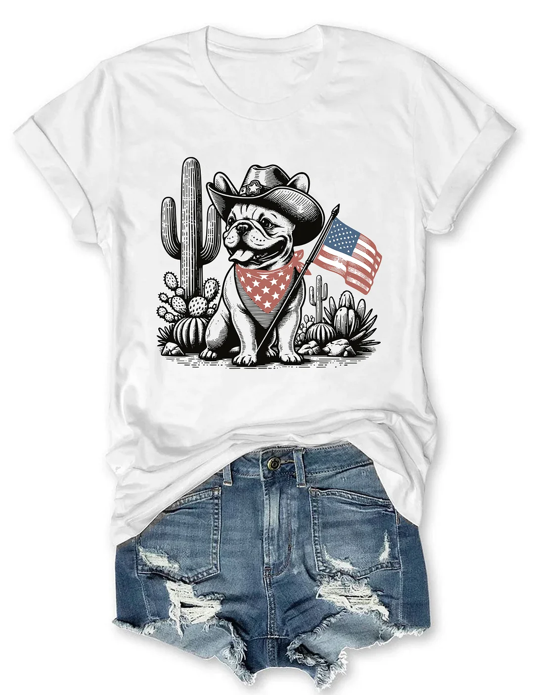 French Bulldog 4th Of July T-shirt