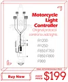 WOYO For BMW Motorcycle CAN BUS Controller Motorcycle Lamp assembly CAN bus electrical system controller Plug and Play Accessory Manager For BMW Motorrad Light  control the Increased Light by original switches
