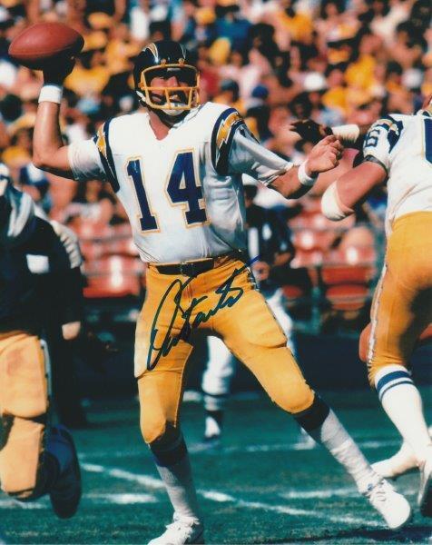 DAN FOUTS Signed San Diego Chargers 8 x 10 Photo Poster painting Autographed