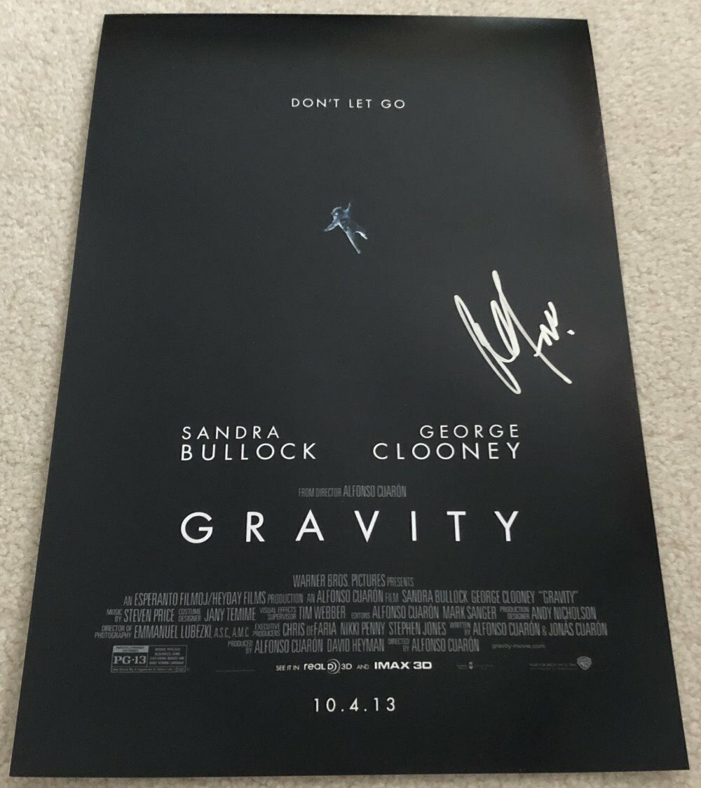 ALFONSO CUARON SIGNED AUTOGRAPH GRAVITY 12x18 Photo Poster painting A w/EXACT PROOF